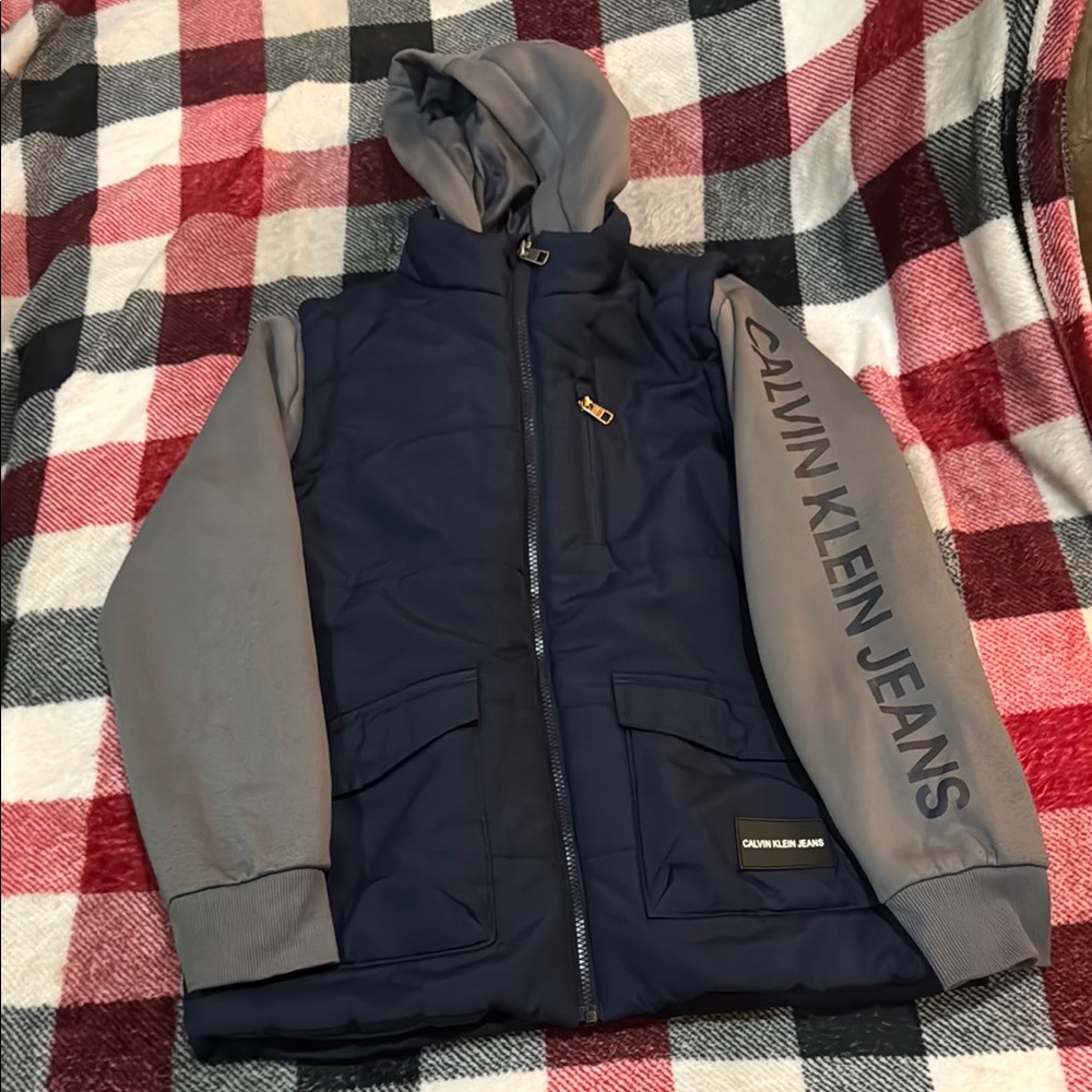 Calvin Klein Jeans kids Blue and Gray Jacket